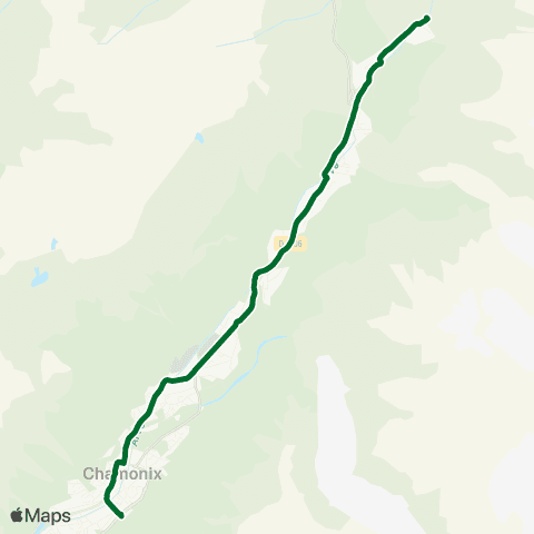Chamonix Mobilité Chamonix Place Mt Blanc / Le Tour map