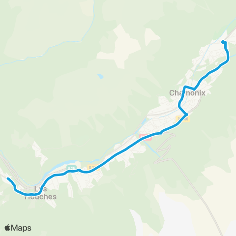 Chamonix Mobilité Les Houches Le Prarion / Chamonix Pl. Mont Blanc map