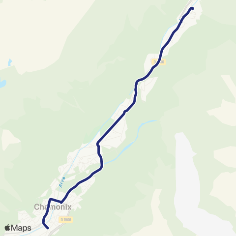 Chamonix Mobilité Les Grands Montets / Chamonix map