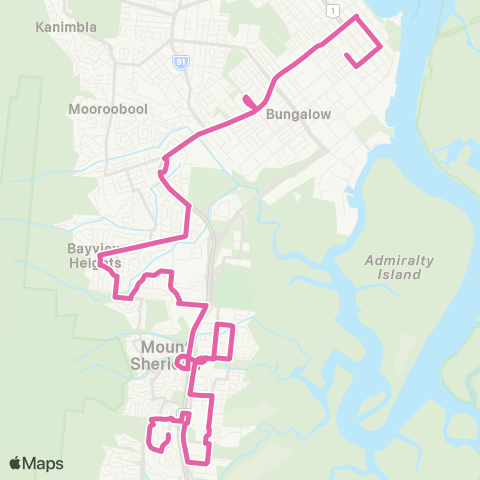 Kinetic City - Mt Sheridan via White Rock map