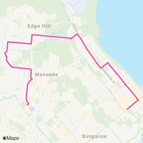 Kinetic City - Raintrees via Edge Hill map