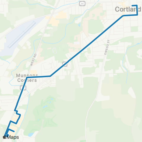 Centro Cortland Route 4 map