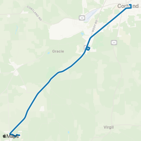 Centro Cortland Route 6 map