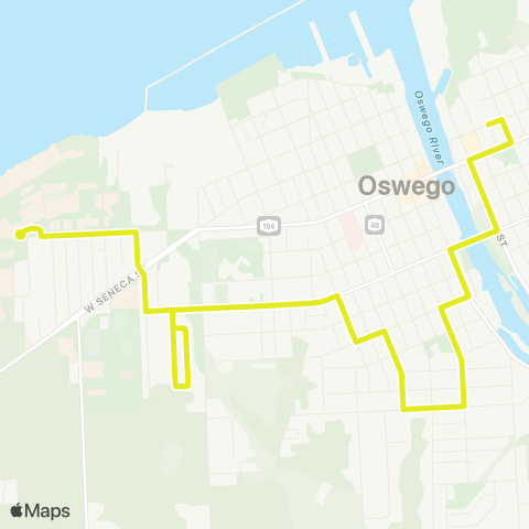 Centro Oswego Sunrise West map
