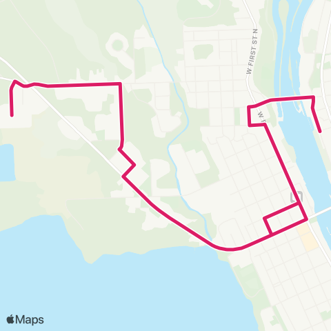 Centro Oswego Fulton - West map