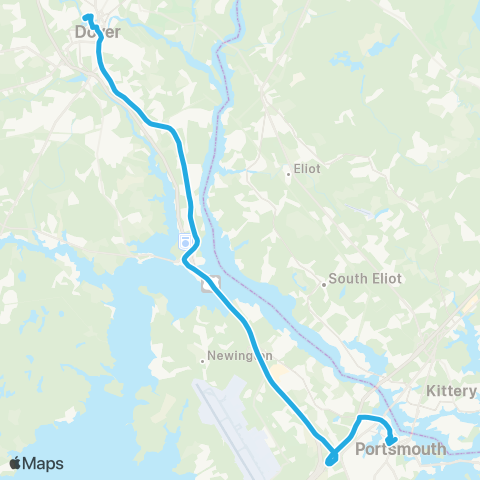 COAST 13 Dover / Portsmouth map