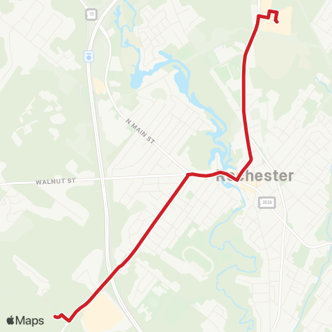 COAST 14 Downtown Rochester / Park & Ride map