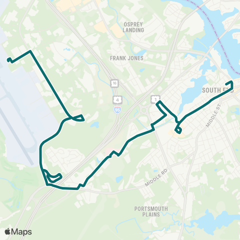COAST 40 Islington / Borthwick Trolley map