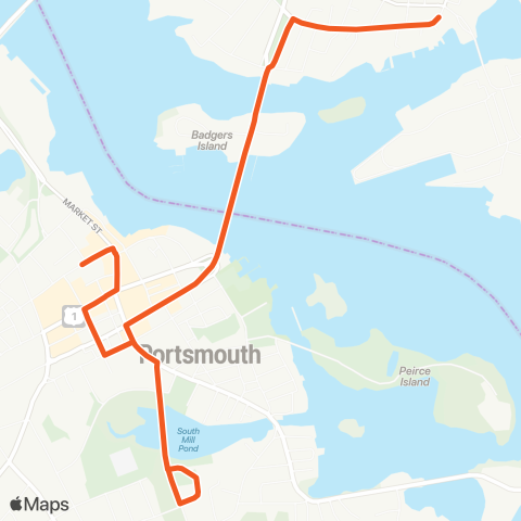 COAST 44 Portsmouth / Kittery (PNSY Gate 1) map