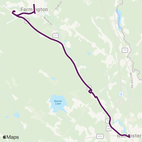 COAST 6 Farmington / Rochester map