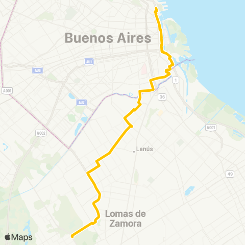 Ciudad de Buenos Aires Transporte Larrazabal C.I.S.A. map