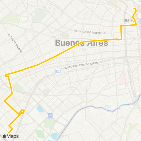 Ciudad de Buenos Aires Transportes Rio Grande S.A.C.I.F. map