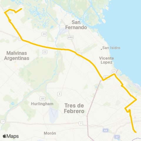 Ciudad de Buenos Aires Transportes Sur-Nor C.I.S.A. map