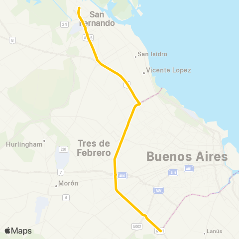 Ciudad de Buenos Aires Empresa de Transp. Tte. Gral. Roca S.A map