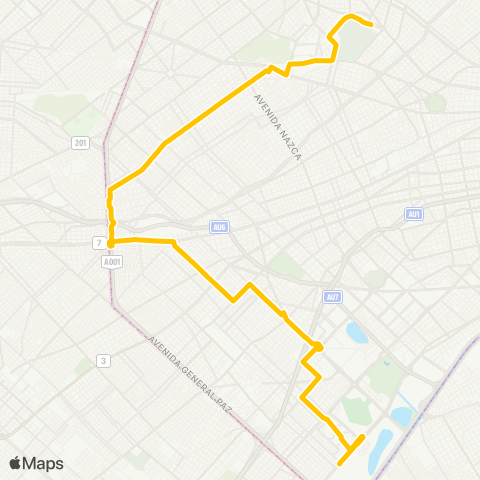 Ciudad de Buenos Aires Linea de Microomnibus 47 S.A.T.C.F.I. map