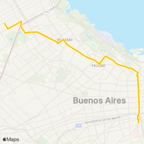 Ciudad de Buenos Aires Transportes del Tejar S.A. map