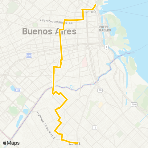 Ciudad de Buenos Aires El Puente S.A.T. map