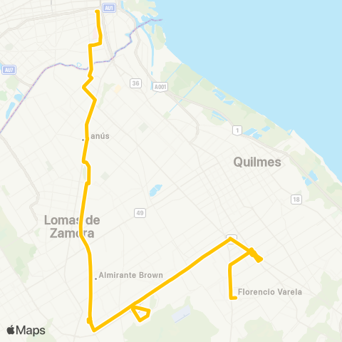 Ciudad de Buenos Aires San Vicente S.A. de Transportes map