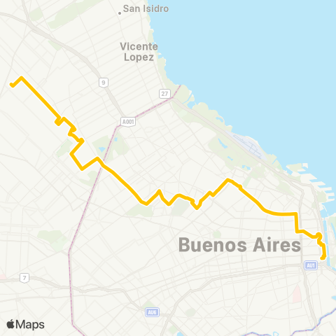Ciudad de Buenos Aires Los Constituyentes S.A.T. map