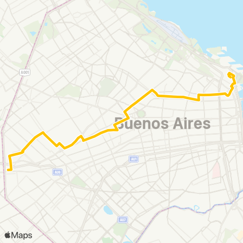 Ciudad de Buenos Aires Colectiveros Unidos S.A. map