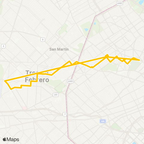 Ciudad de Buenos Aires Transportes Linea 123 S.A.C.I. map