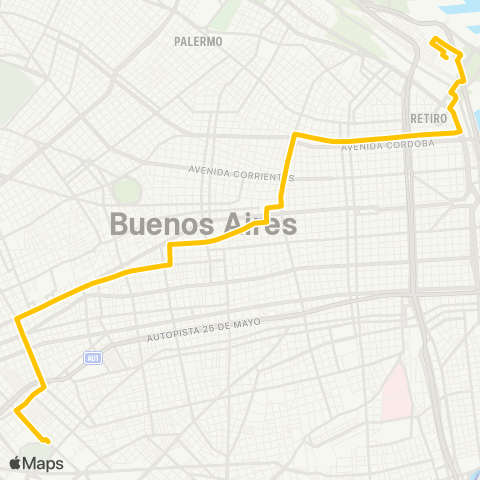 Ciudad de Buenos Aires Nuevos Rumbos S.A.T.A.C.I.F.I. map