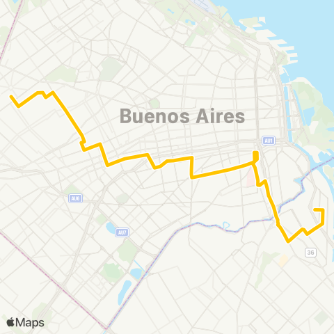 Ciudad de Buenos Aires Transportes Automotores Riachuelo S.A. map