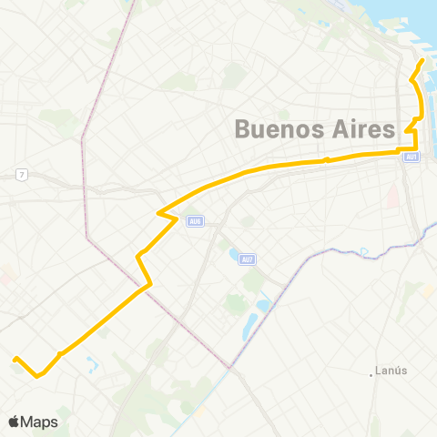 Ciudad de Buenos Aires Cardenas S.A. Empresa de Transportes map