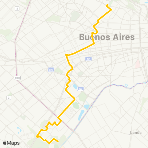 Ciudad de Buenos Aires Nuestra Señora del Rosario S.A. Union Tr map