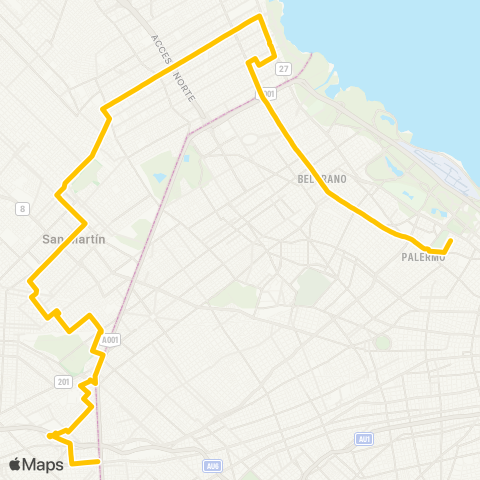 Ciudad de Buenos Aires Transporte Larrazabal C.I.S.A. map