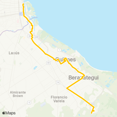 Ciudad de Buenos Aires Micro Omnibus Quilmes S.A.C.I. y F. map