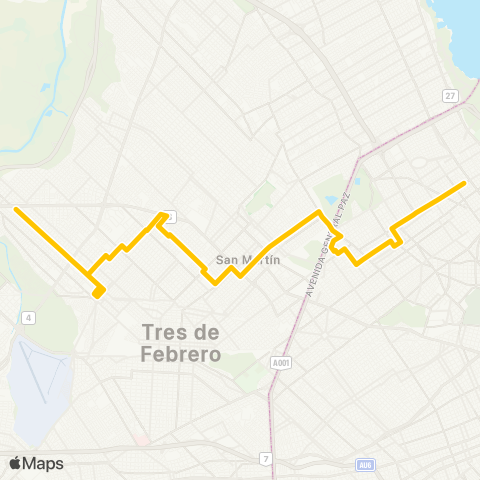 Ciudad de Buenos Aires Transporte Escalada S.A.T. map