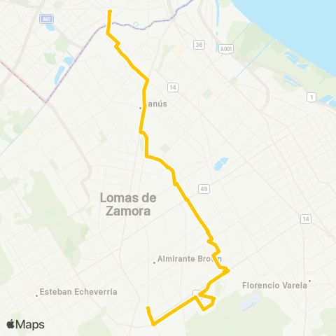 Ciudad de Buenos Aires San Vicente S.A. de Transportes map