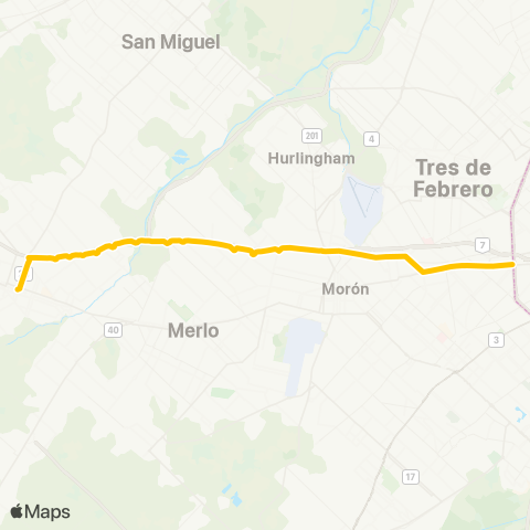 Provincia de Buenos Aires Empresa del Oeste Sat map