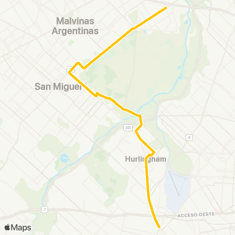 Provincia de Buenos Aires Empresa del Oeste Sat map