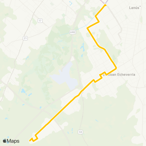 Provincia de Buenos Aires Expreso Esteban Echeverria S.R.L. map