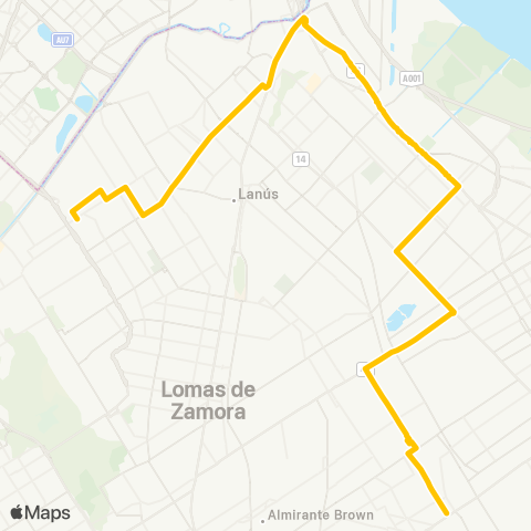 Provincia de Buenos Aires Expreso Nueve de Julio S.A. map