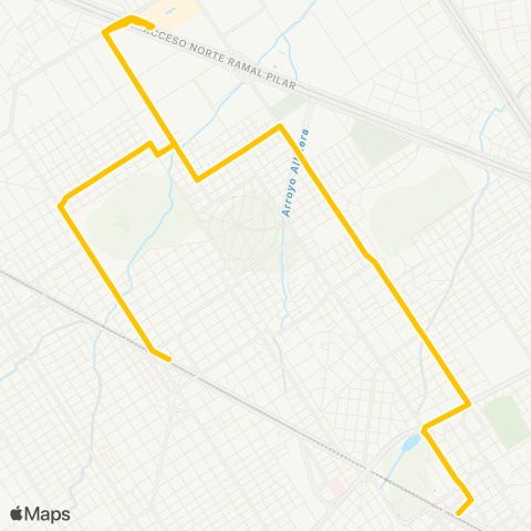 Provincia de Buenos Aires Expreso Parque el Lucero S.A. de Transpo map