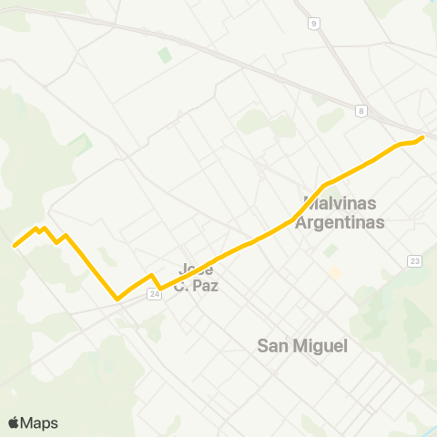 Provincia de Buenos Aires Expreso Parque el Lucero S.A. de Transpo map