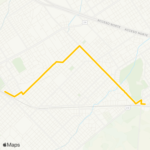 Provincia de Buenos Aires Expreso Parque el Lucero S.A. de Transpo map