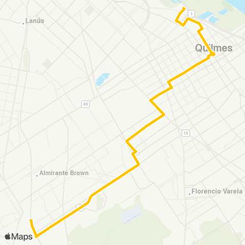 Provincia de Buenos Aires Expreso Villa Galicia San Jose S.A. map