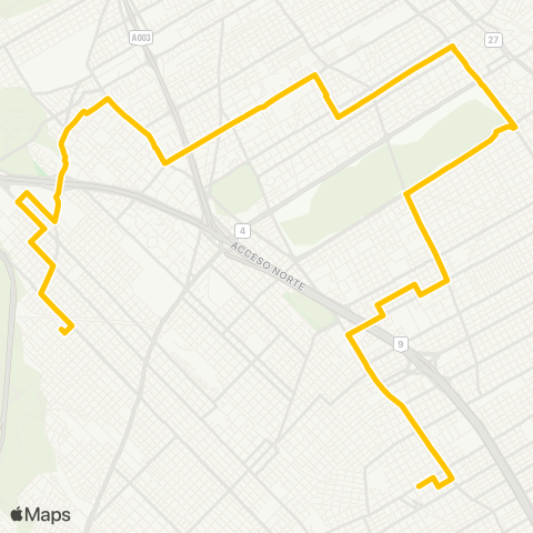 Provincia de Buenos Aires Micro Omnibus General San Martin Sac map
