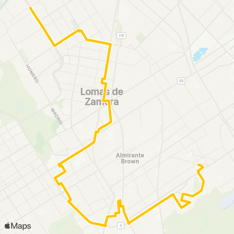 Provincia de Buenos Aires Micro Omnibus Mitre S.A. map