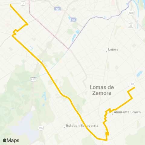 Provincia de Buenos Aires Transporte Automotores la Plata Sa map