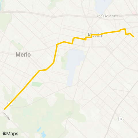 Provincia de Buenos Aires Transportes Unidos de Merlo S.A.C.I.I. map