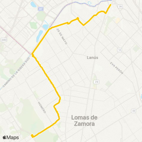 Provincia de Buenos Aires Transporte Larrazabal C.I.S.A. map