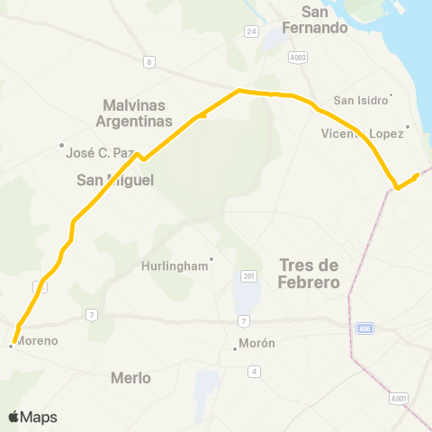 Provincia de Buenos Aires Azul S.A. de Transporte Automotor map