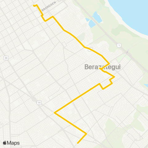 Provincia de Buenos Aires Micro Omnibus Quilmes S.A.C.I. y F. map