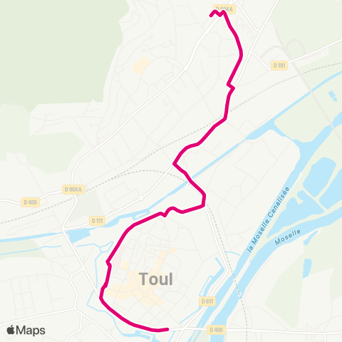 Colibri Avancée Pte de Metz - College Croix de Metz - Valcourt map