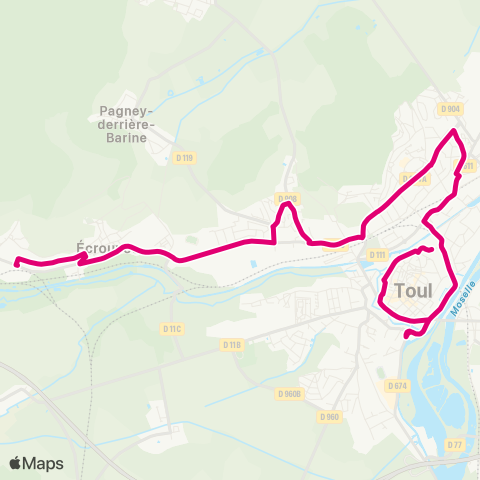 Colibri Écrouves - Quai Drouas / Valcourt - Écrouves map